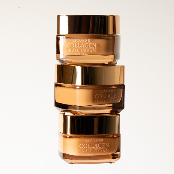 LICORNE Collagen Snail Krem 50ml I Przeciwstarzeniowy krem do twarzy z kolagenem i śluzem ślimaka