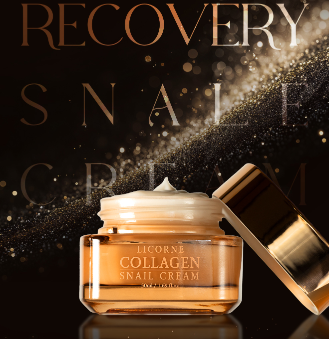 LICORNE Collagen Snail Krem 50ml I Przeciwstarzeniowy krem do twarzy z kolagenem i śluzem ślimaka