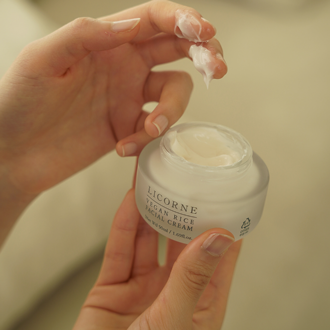 LICORNE Vegan Rice Facial Cream 50ml I K Rice Bran