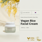 LICORNE Vegan Rice Facial Cream 50ml I K Rice Bran