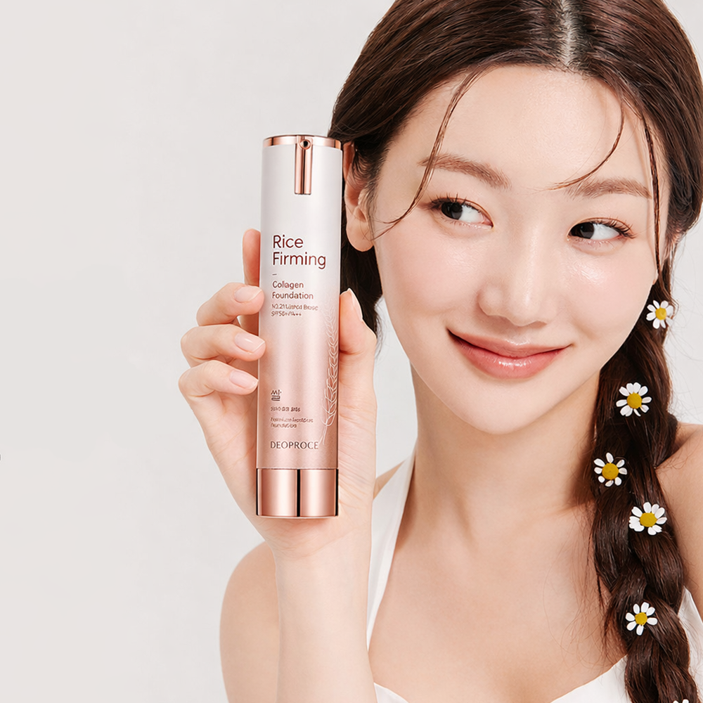 Deoproce Rice Firming Collagen Foundation 50g I No.21 Light Beige