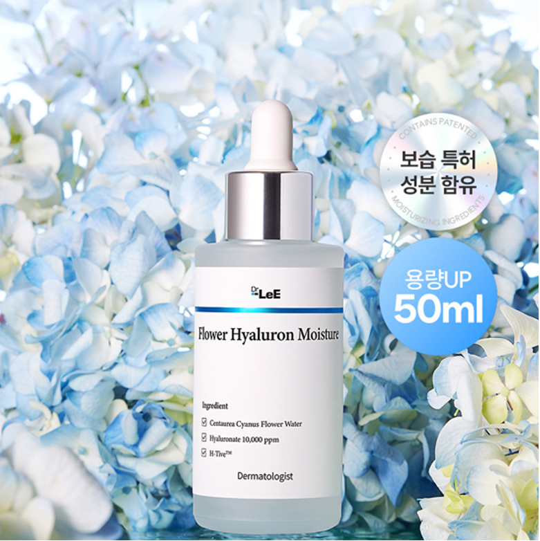 Dr.Lee Flower Hyaluyron Serum 50ml I Ultra-nawilżająca ampułka – intensywny booster dla skóry
