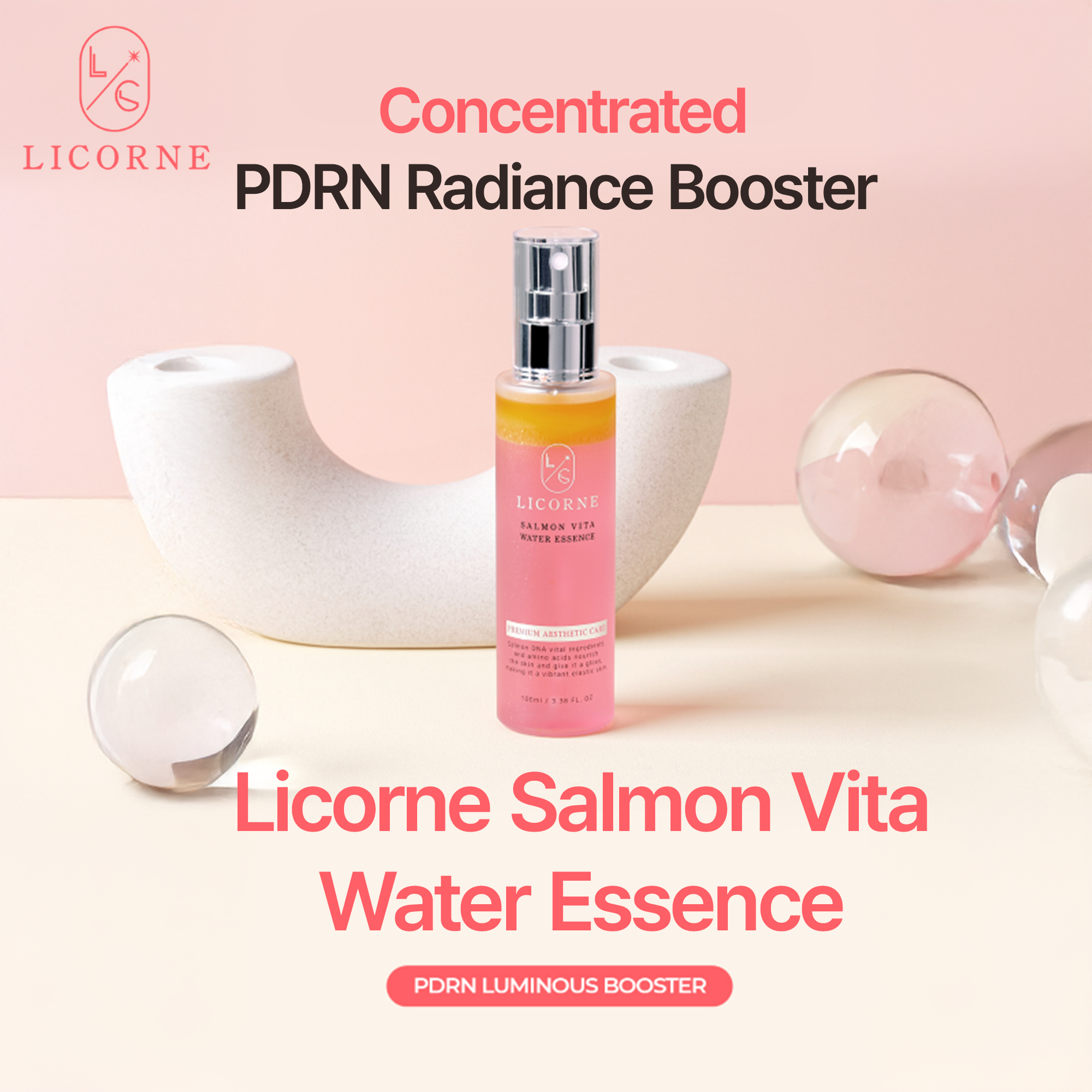 LICORNE Salmon Vita Water Essence 100ml I PDRN Salmon Egg
