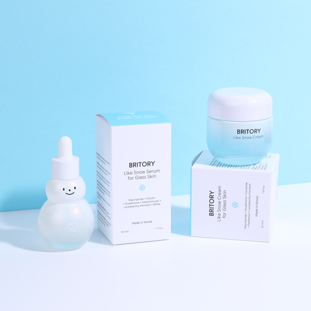 Britory Snowman Serum GLASS SKIN 35ml I Nawilżająco-rozświetlające serum do twarzy