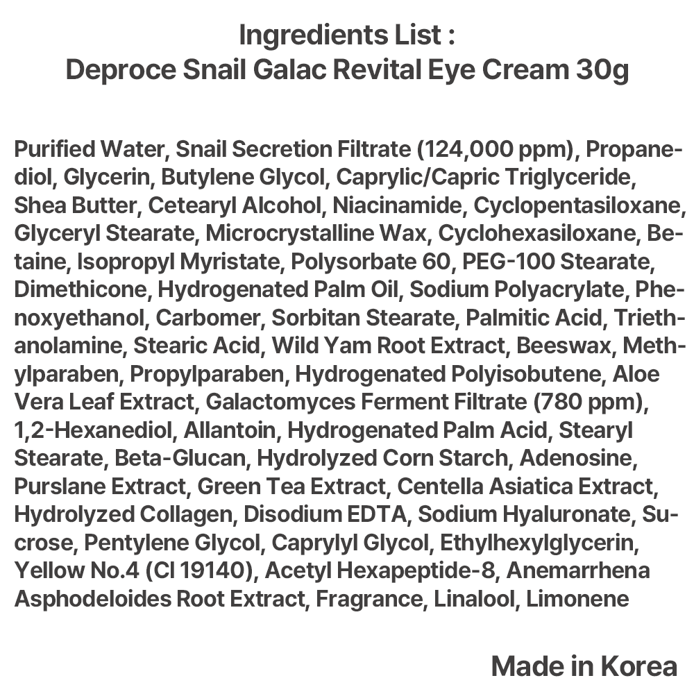 Deoproce Snail Galac Revital Eye Cream I Regenerujący krem pod oczy