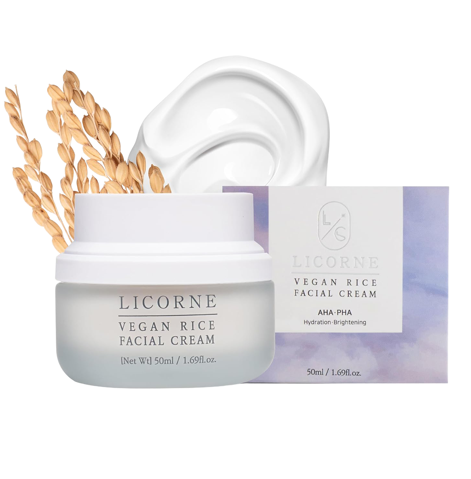 LICORNE Vegan Rice Facial Cream 50ml I K Rice Bran