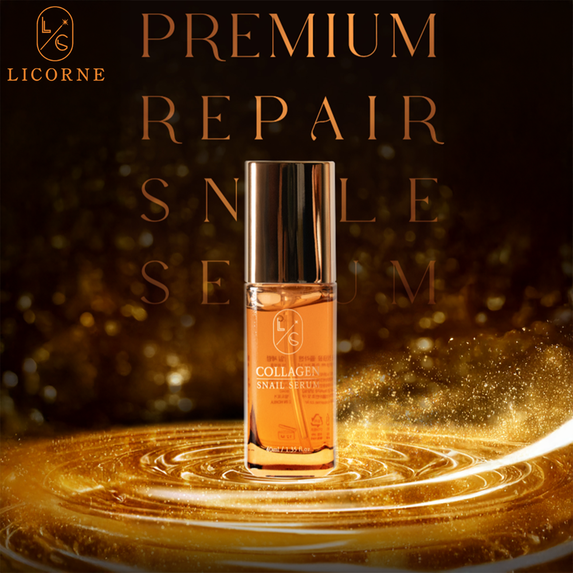 [LICORNE] Collagen Snail Serum 40ml Serum Anti-aging