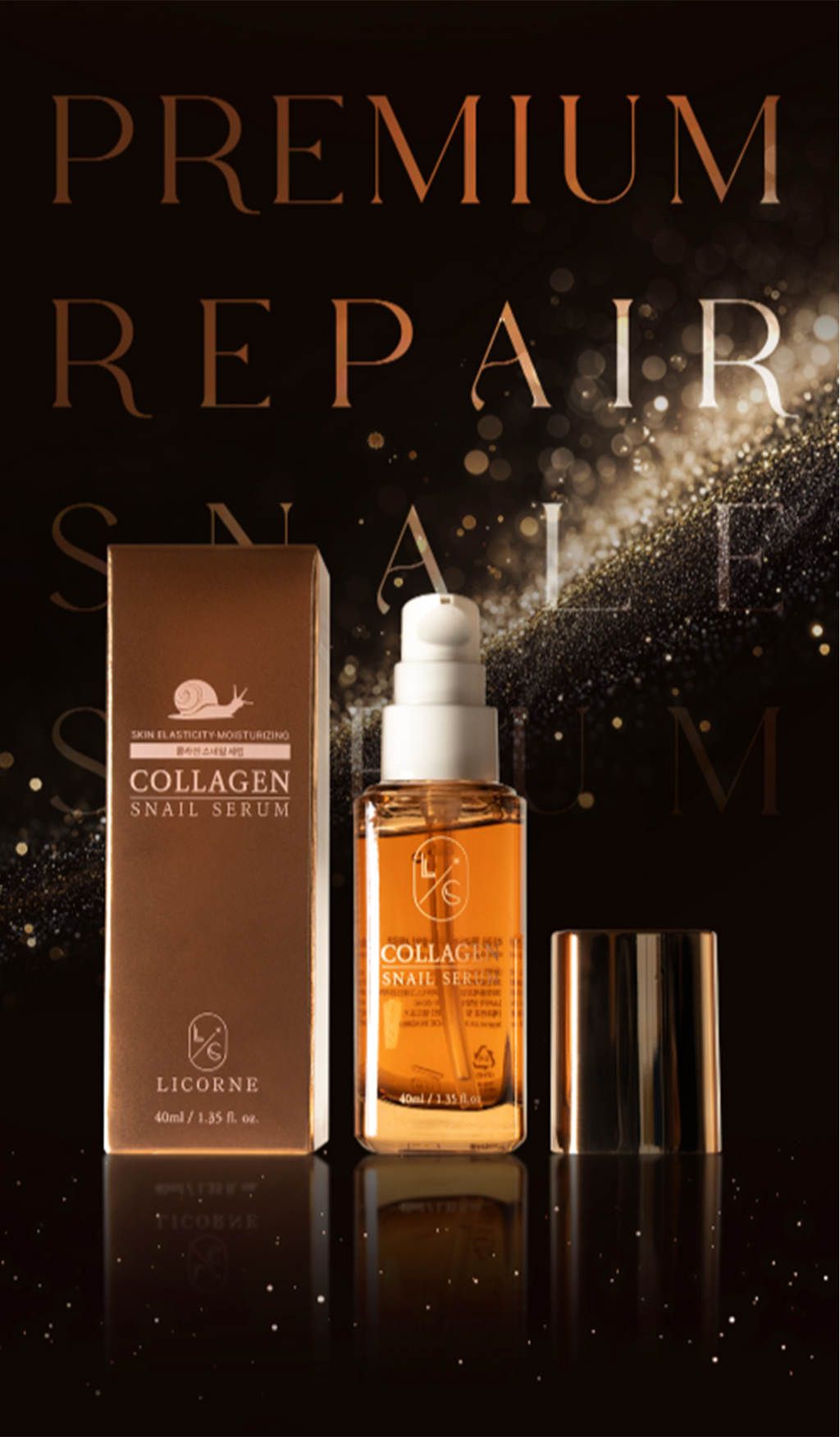 [LICORNE] Collagen Snail Serum 40ml Serum Anti-aging