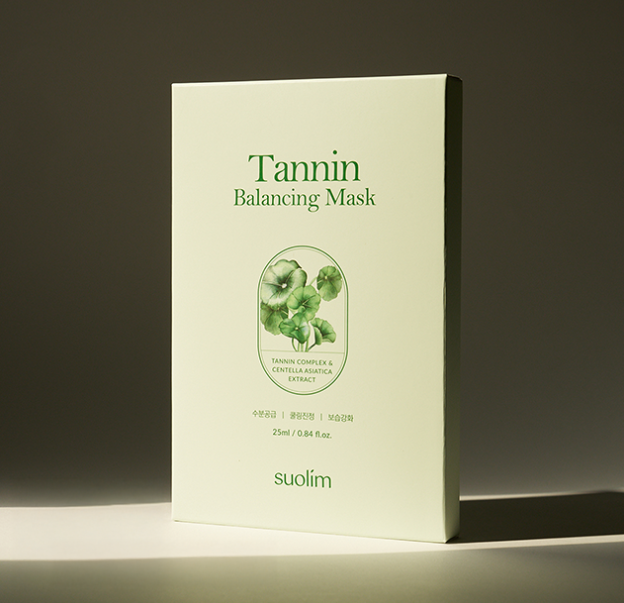Suolim Tannin Balancing Mask (25ml*5szt) I maska w płachcie oczyszczająco-kojąca