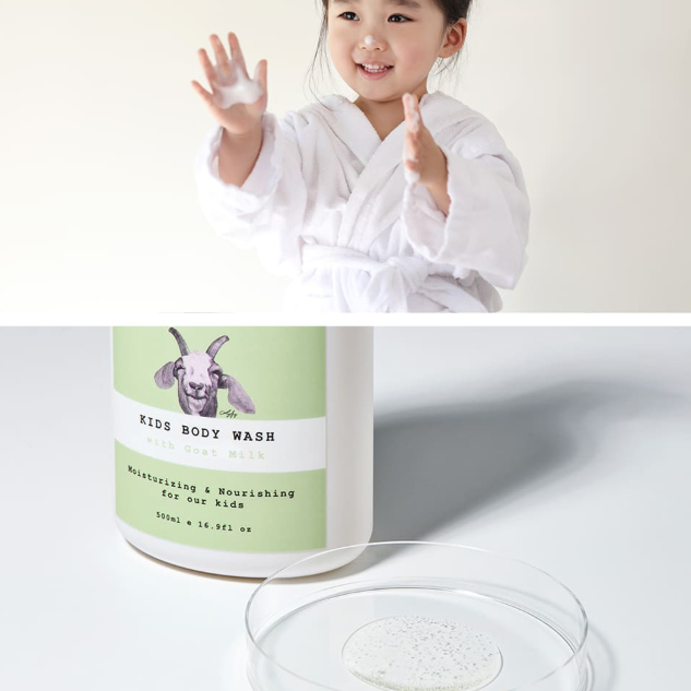 [I'M NOT A BABY!] Kids Body Wash with Goat Milk 300ml I Goat milk Extract