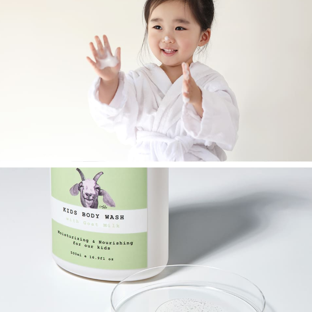 I'M NOT A BABY! Kids Body Wash with Goat Milk 500ml I Goat milk Extract