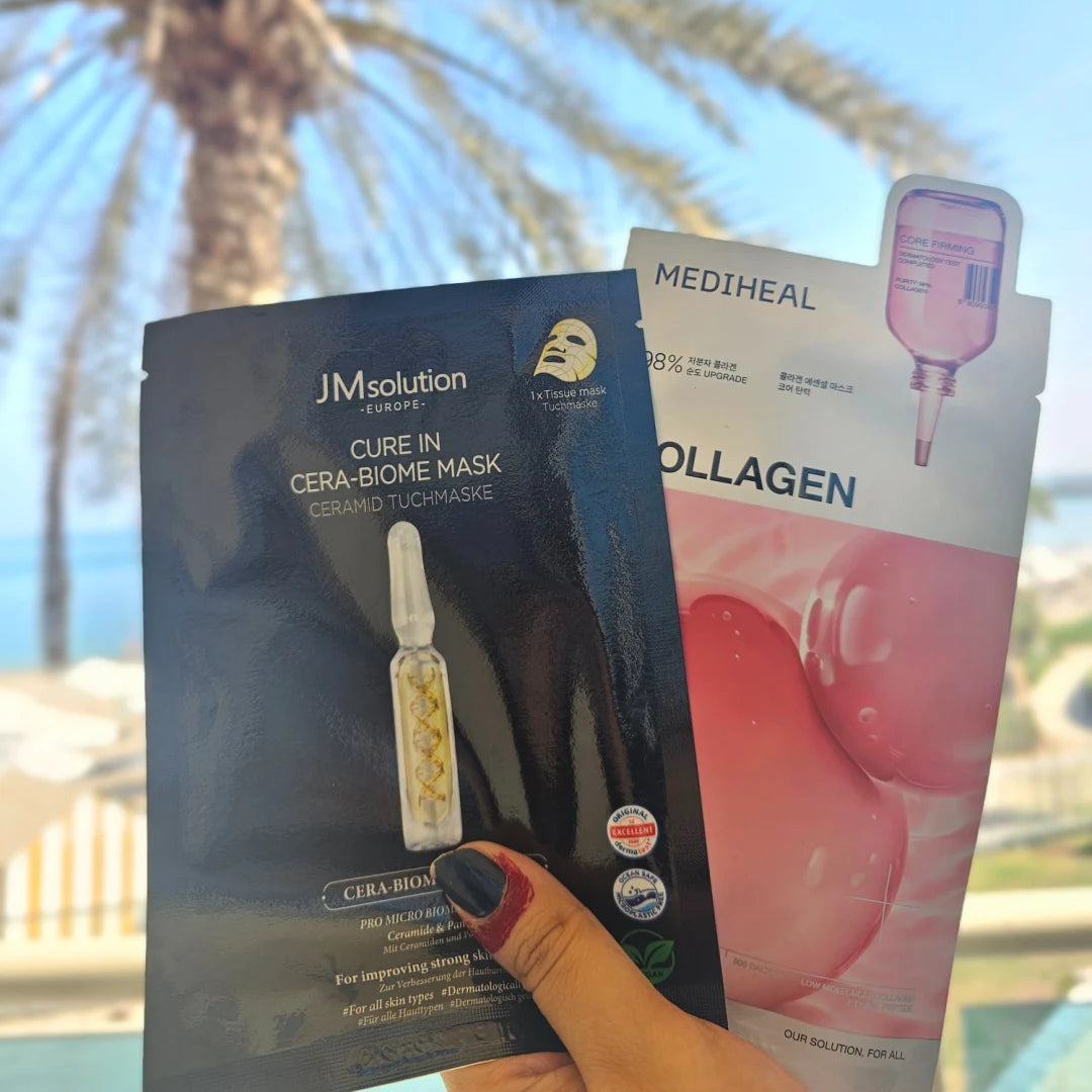 JM Solution Cure In HYAL-Biome Mask 30ml (1szt) intensywnie nawilżająca maska w płachcie